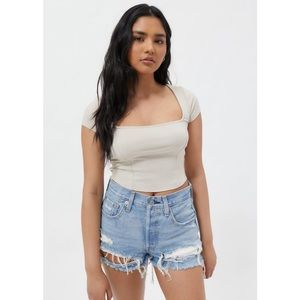 Levi’s 501 High-waisted Denim Short - Fault Line